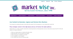 Desktop Screenshot of marketwise.net